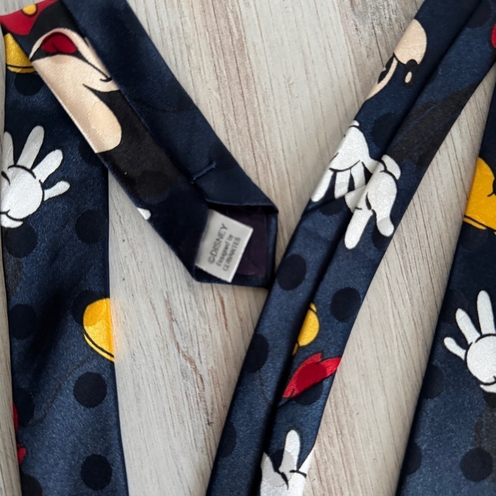 Vintage Disney Mickey Mouse Tie | Rudy Cervantes Los Angeles | 59” Novelty Tie - Picture 8 of 10